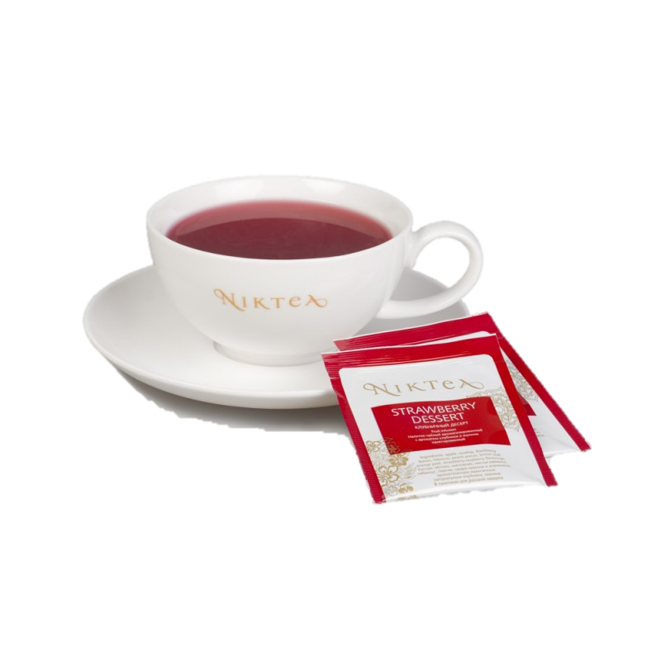 Чайный напиток Клубничный Десерт 500шт*2г NikTea